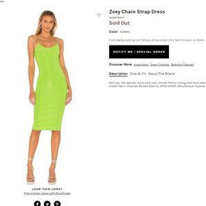 New w tags superdown Zoey Chain Strap Dress XS